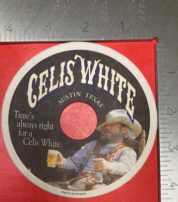 FRISCHES CASTEL MAB DER BEKOMMLICHKEIT 4.2 INCH ROUND BEER COASTER vintage