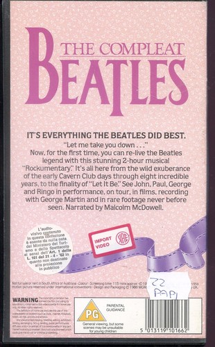 1982 VIDEOCASSETTA BEATLES - THE COMPLEAT - Picture 2 of 2