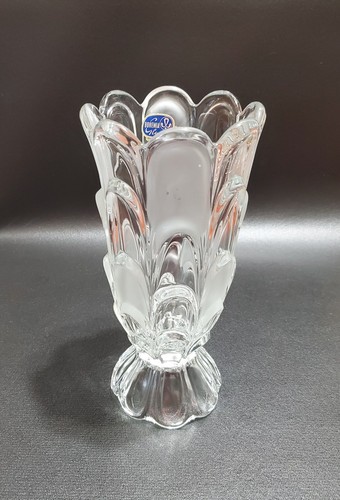 Vintage Toscana Clear & Frosted Glass Vase, BN In Box, 9.25" Tall, Made In Italy - Picture 14 of 18