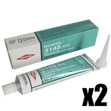 2ea DOW DOWSIL 3145 RTV Adhesive Sealant Clear 90ml New Free ship