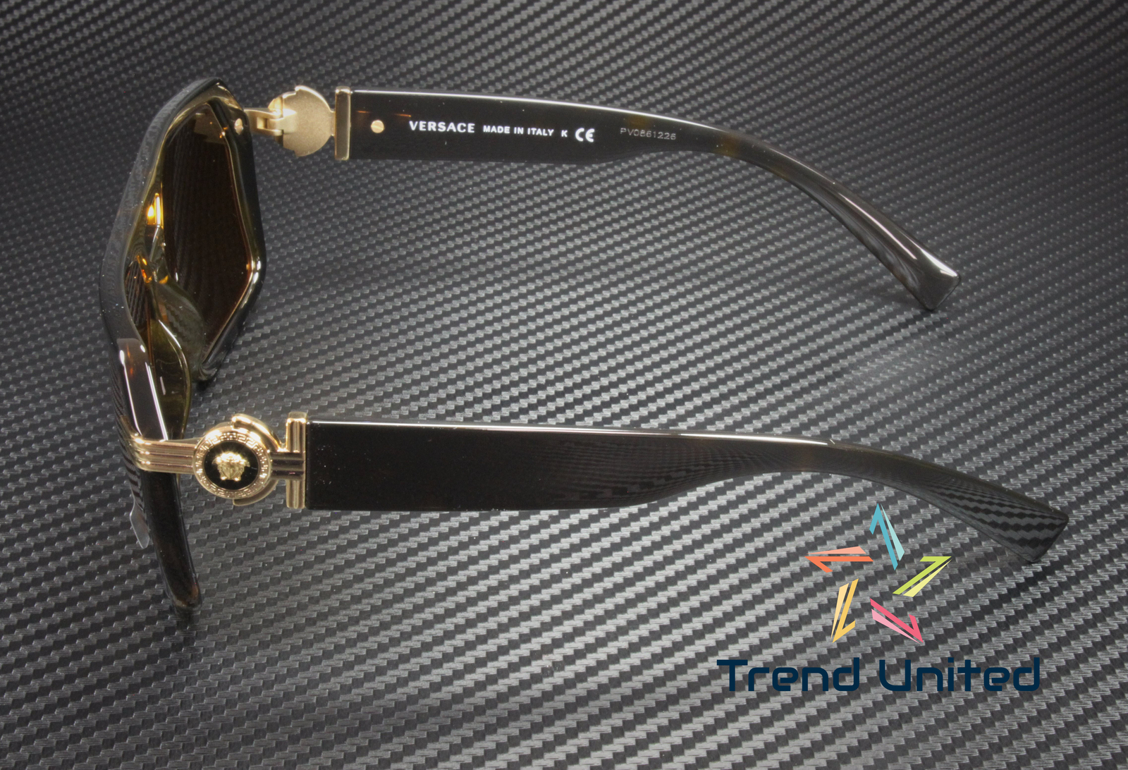 VERSACE VE4399 108 73 Havana Dark Brown 58 mm Men's Sunglasses