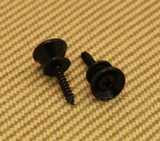 AP-0670-003 Gotoh Black Strap Buttons For Fender  Guitar  Bass