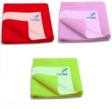 Baby Dry Sheet Green  Pink Baby Bed Protecting Water Absorbing Sheet For  6 Mo