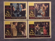 Lot of 4 vintage lobby cards My Cousin Rachel 1952 Olivia de Havilland