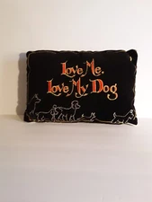 Love me Love My Dog Throw pillow