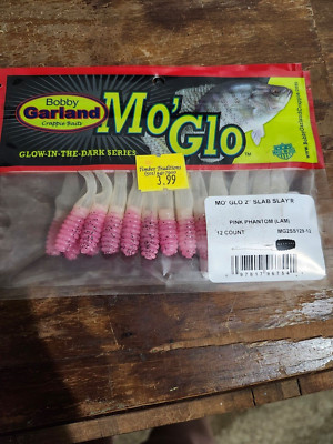Bobby Garland Slab Slay'r Crappie Baits - 3 Inch Soft Lures, Pack Of 10 (Black/Silver/Chartreuse) - View #6