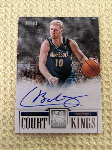 2012-13 Panini Elite Court Kings Chase Budinger #63 /99 Timberwolves Auto