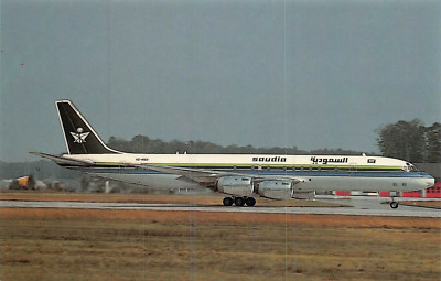 SAUDIA ARABIA ARMED FORCES MEDICAL SERVICE-McDONNELL DOUGLAS DC-8-72 POSTCARD