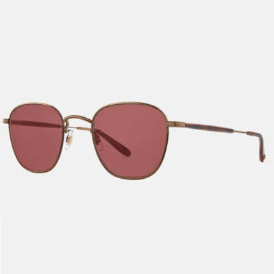 Sonnenbrillen  Garrett Leight World Sun 49 23 145 ATG-SPBRNSH Antique Gold Spott
