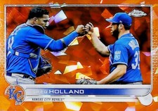 2022 Topps Chrome Sapphire Edition ORANGE #52 GREG HOLLAND /25 ROYALS  FREE SHIP