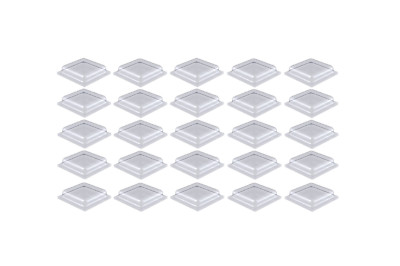 24 Stück Silikon-Puffer Selbstklebend, 10x10mm | Türdämpfer & Gerätefüße Für Stoßschutz