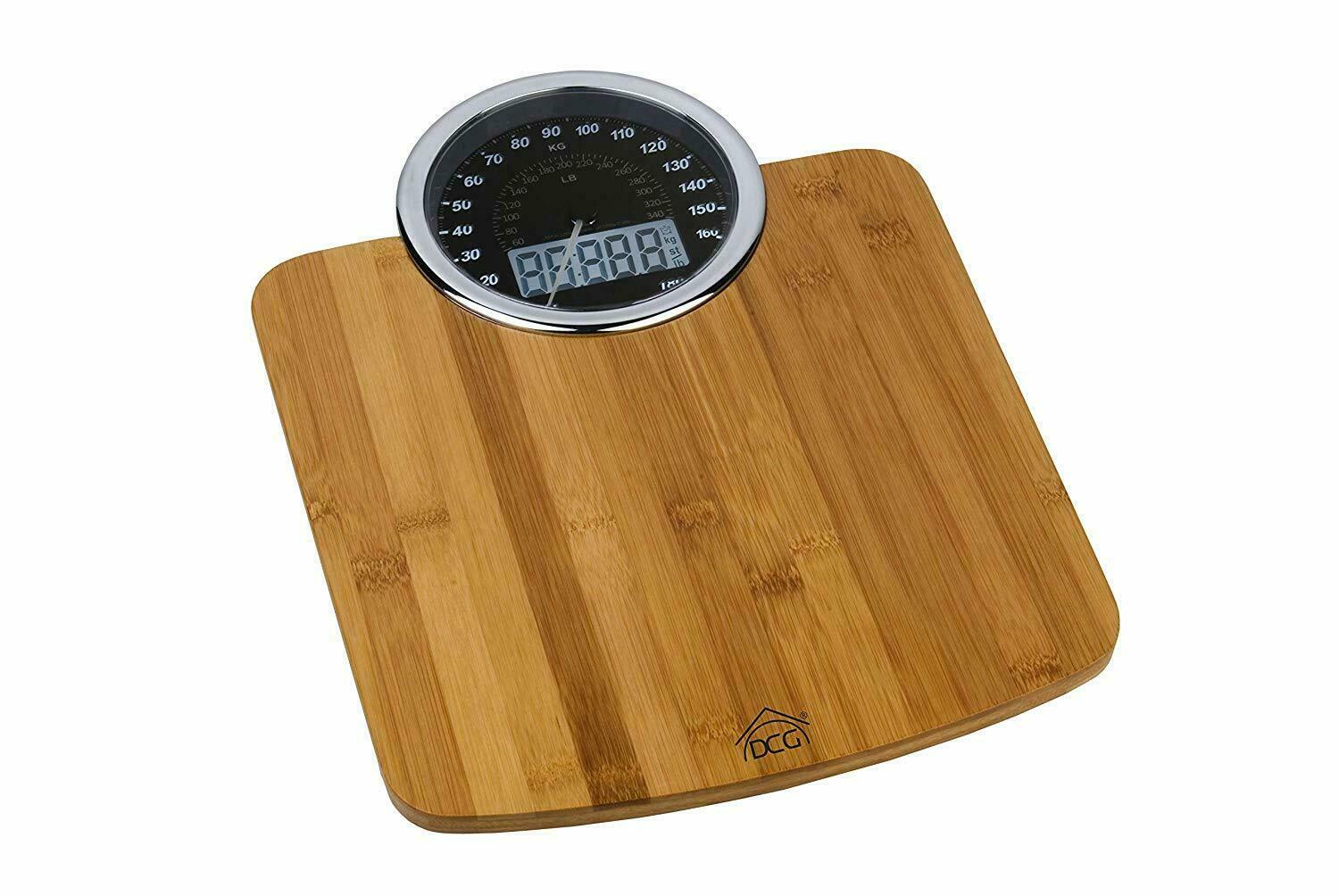 Bilancia pesa persone bamboo PW3595 DCG digitale elettronica 180 kg 100 gr mshop