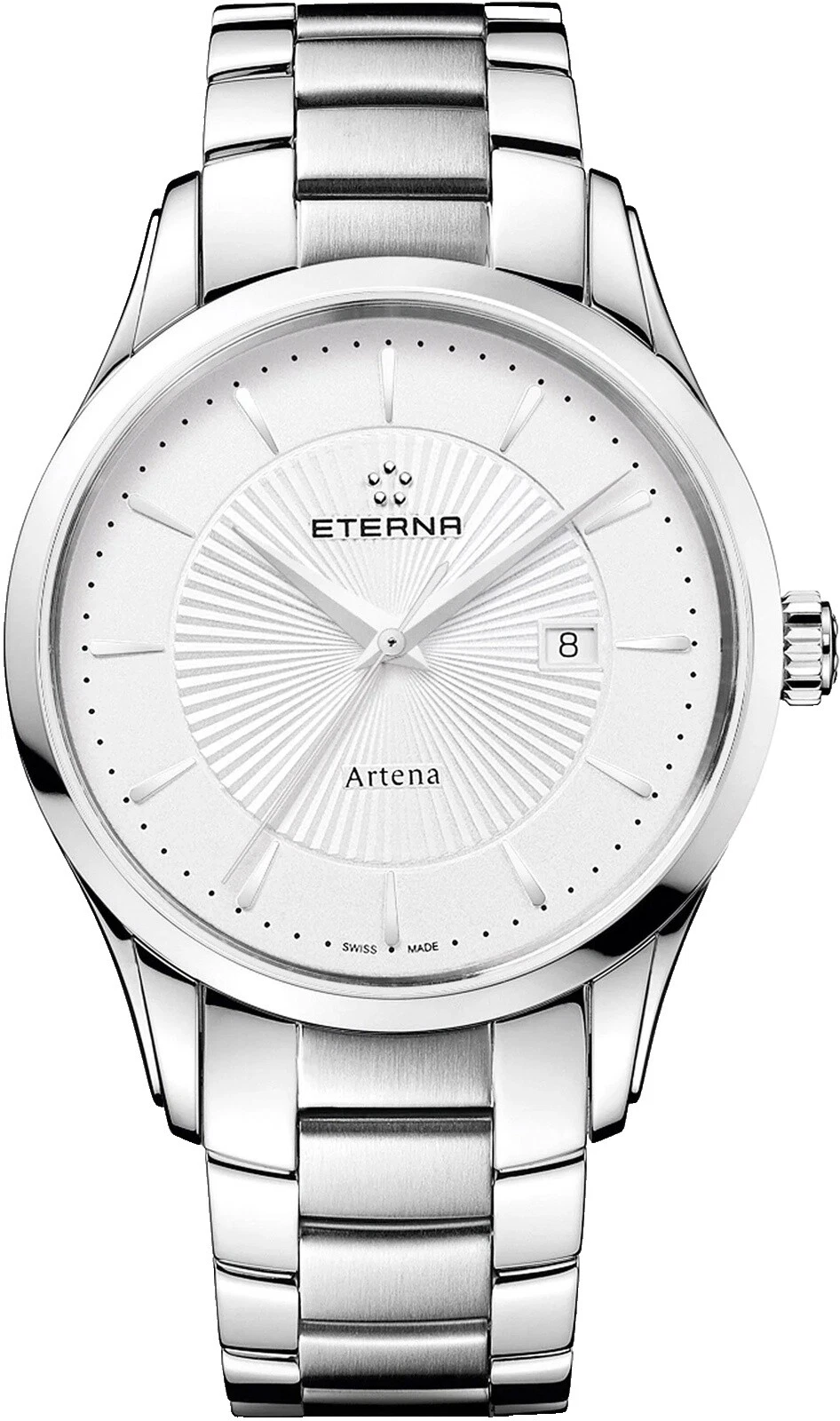 Caja de acero inoxidable Relojes de pulsera de cuarzo Eterna