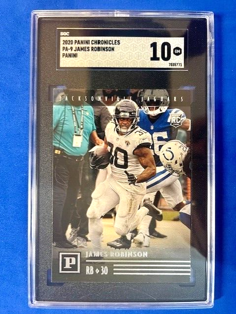 NFL - James Robinson 2020 Panini Chronicles Panini RC SGC 10