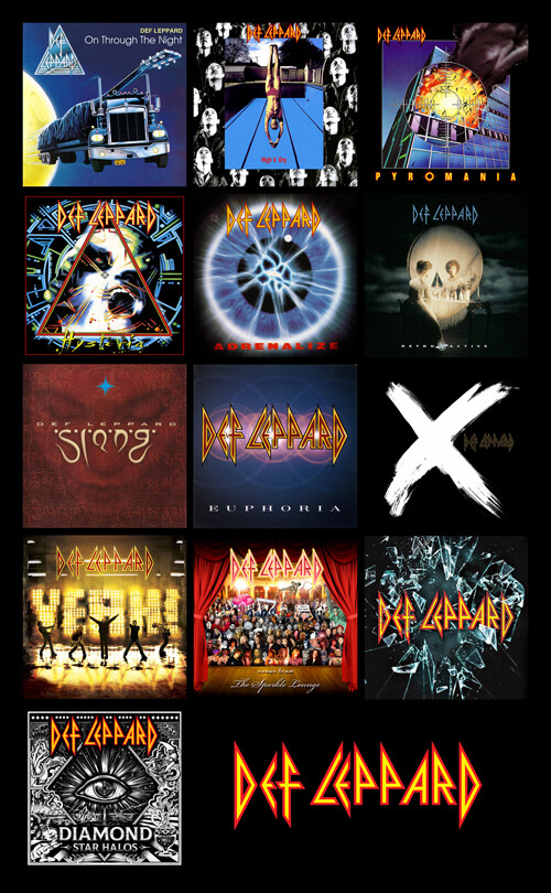 DEF LEPPARD album cover discography magnet (3