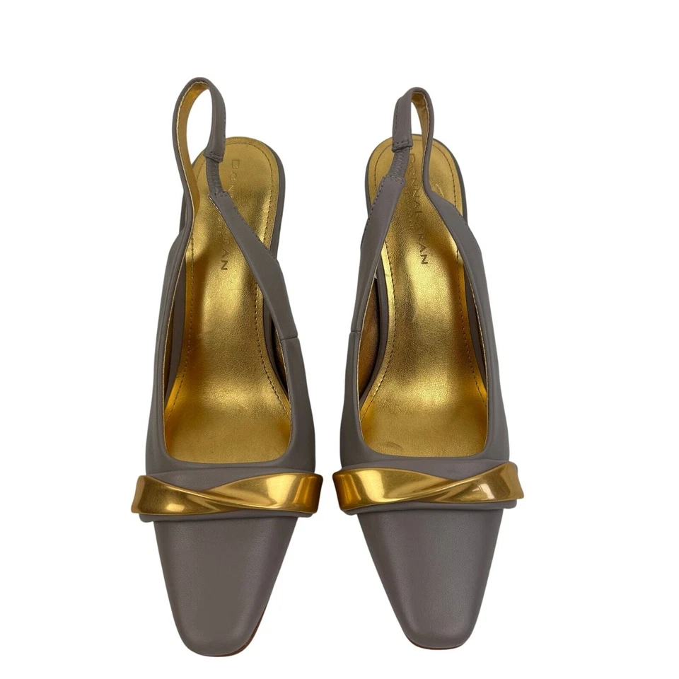 Zapatos de salón Donna Karan Sayer punta cuadrada de cuero con cordones en la nube nuevos sin caja talla 6,5 m Foto 2 de 4