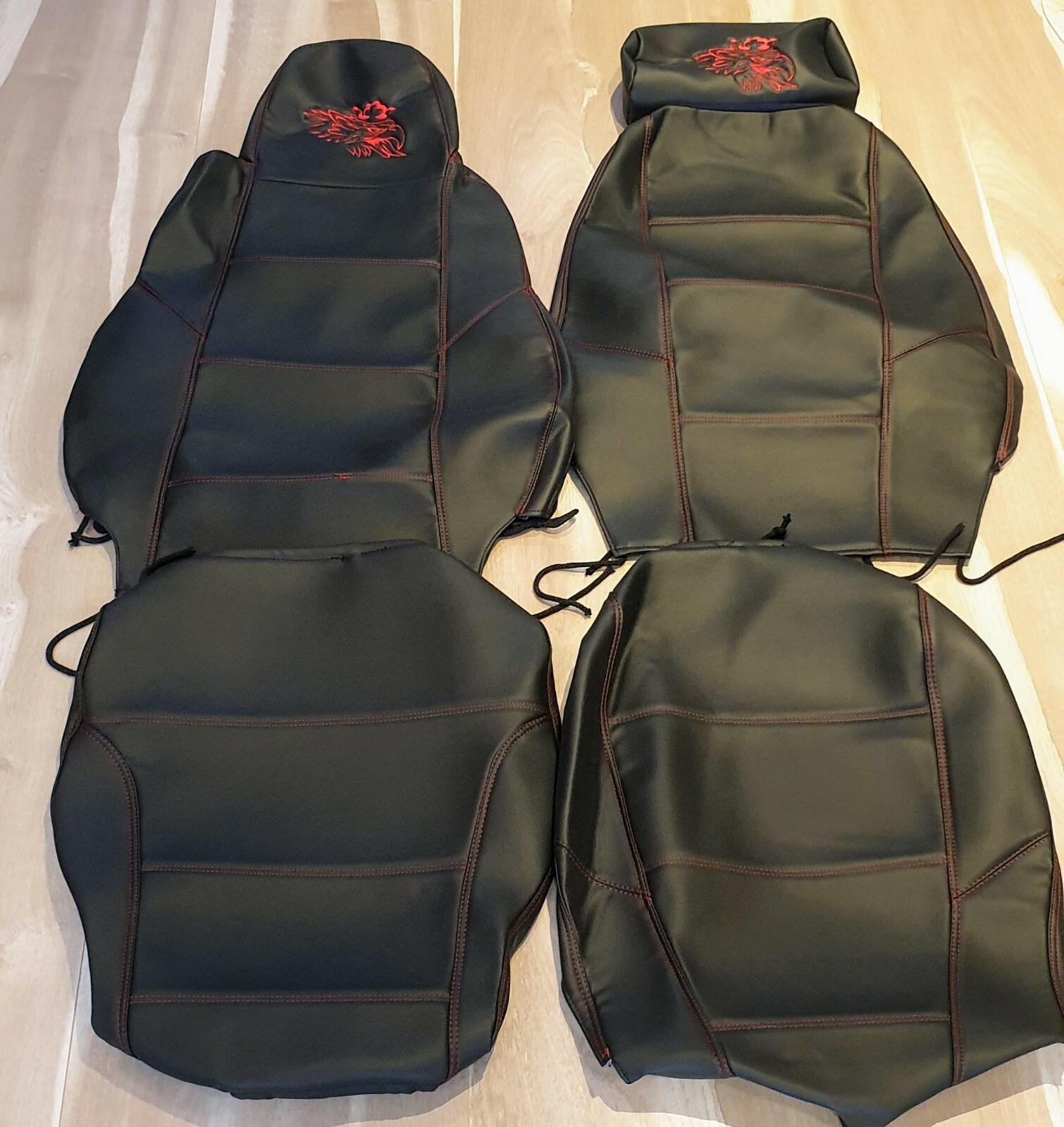 SCANIA seat covers. Smooth leather and diamond ..Great quality .RHD and