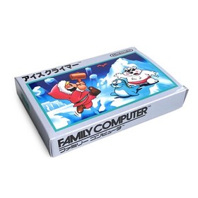 ICE CLIMBER - Empty box replacement spare case Famicom game with tray
