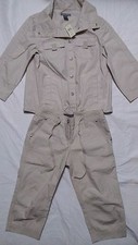 NEW ANN TAYLOR BEIGE REGULAR JACKET SIZE 0 AND CROP PETITE PANT SIZE 0P SETS