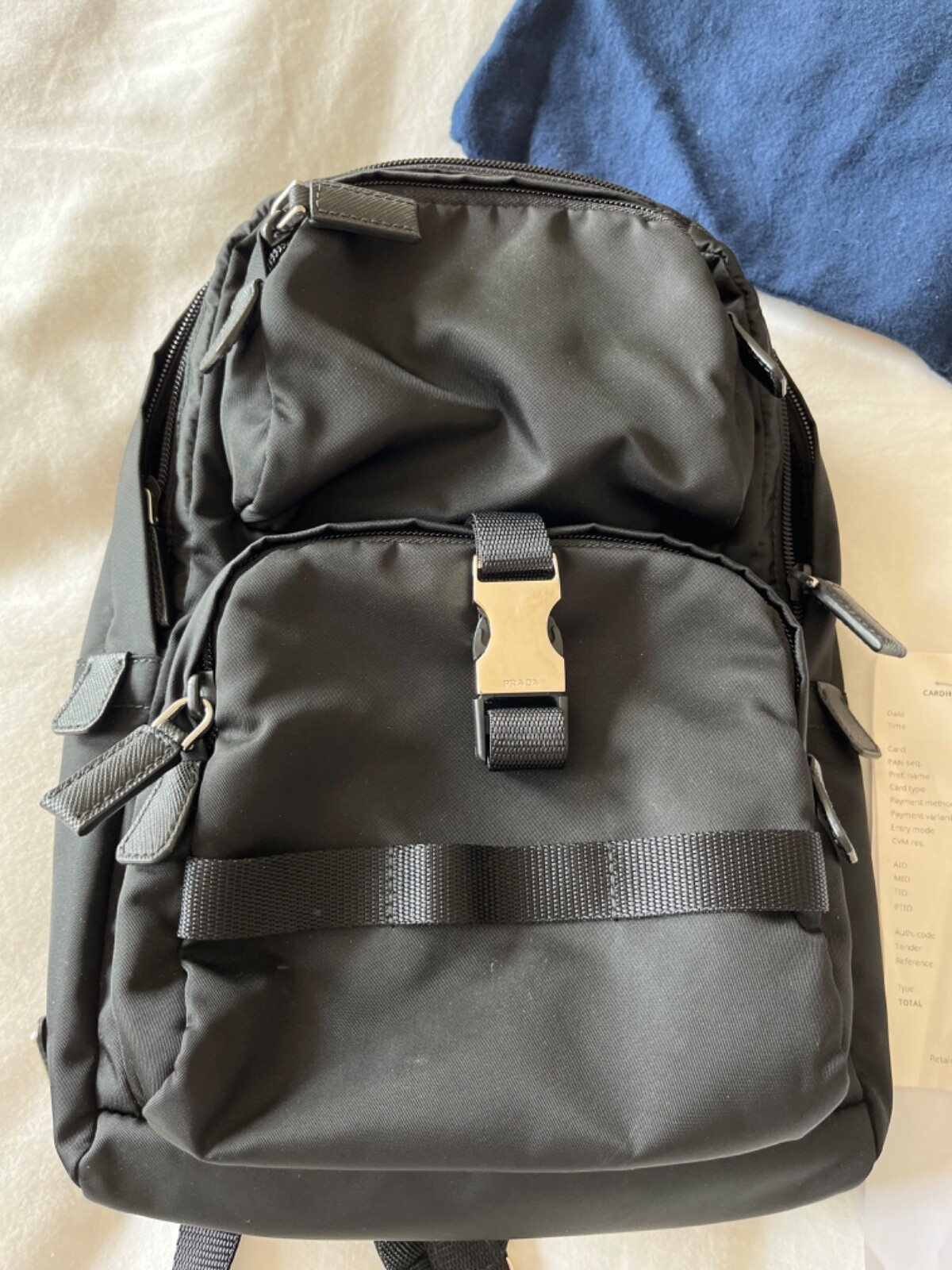 Prada Saffiano Leather Crossbody Bag with Gold-Tone Hardware  -image