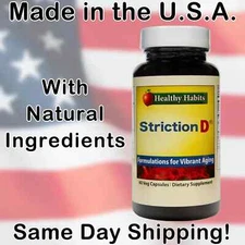 Striction D Premium Blood Sugar Support 60 Capsules Healthy Habits FREE SHIPPING
