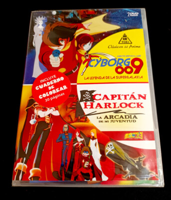 CAPITAN HARLOCK ARCADIA + AGENTE ESPECIAL CYBORG 009 DVD Video Español New 1980
