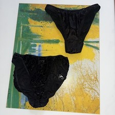 Vintage Bikini Panties Nylon Satin Medium Maidenform