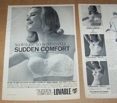 1961 print ad page - Lovable sudden comfort bra SEXY girl lingerie  Advertising | eBay
