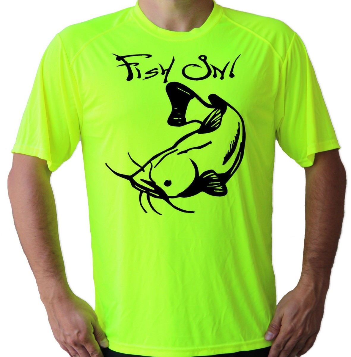 Fish On Hook Catfish Short Sleeve UPF 50 T-Shirt Fishing