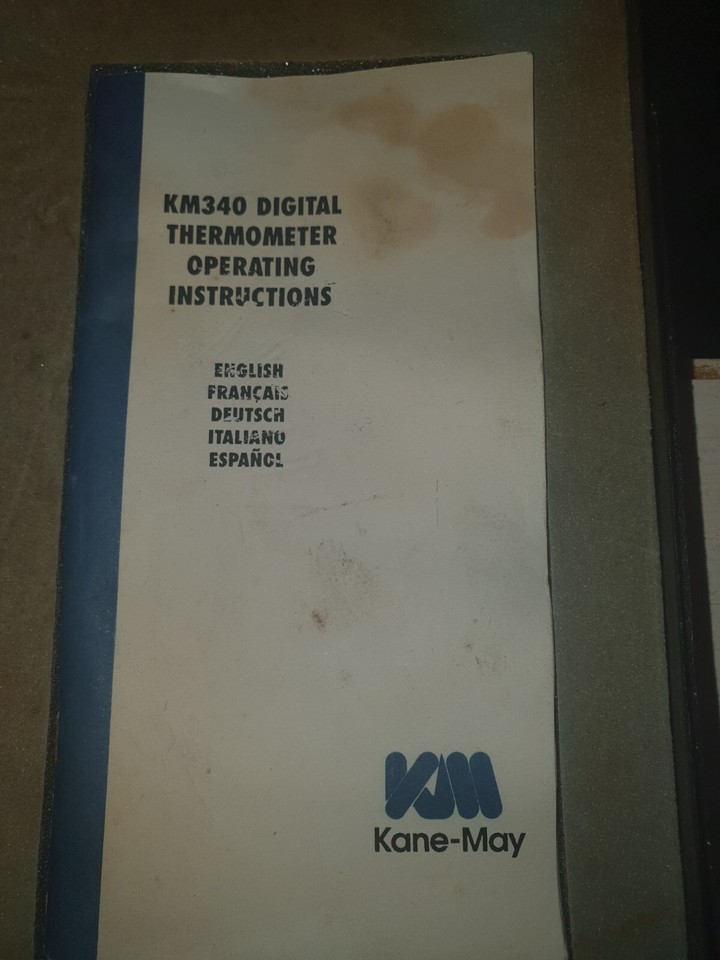 Kane KM340 Wired Digital Thermometer With Pipe Clamp Genuine Free