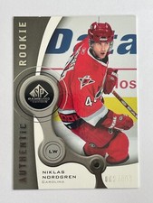 2005-06 SP Game Used Hurricanes Niklas Nordgren Authentic Rookie /999 #124