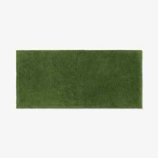 Made.com Aire 100% Cotton Bath Mat, 50 x 110 cm, Moss Green.
