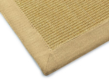 Premium Sisal-Teppich Amazonas mit farbigen Bordüren Wohnzimmerteppich Läufer