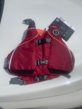 New W/ Tags MTI MUSTANG SURVIVAL Life Jacket MOXIE Red / Orange Adult XS / S