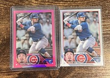2023 Topps Chrome Seiya Suzuki /399 Pink Refractor And Base Refractor Cubs