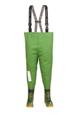 Kids Chest Waders 3KAMIDO ,CROCODILES / LIGHT GREEN  Fishing bots splash