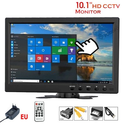 LCD TFT HD Auto Monitor Display Bildschirm 10.1'' CCTV PC TV HDMI/BNC/AV/VGA/USB