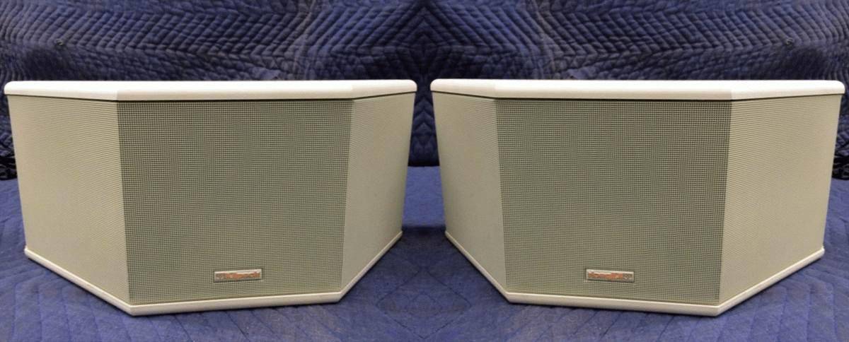 Klipsch Synergy Series KSF-S5 Rear Surround Horn Speakers Loudspeaker RARE  WHITE