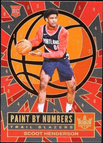 Scoot Henderson 2023-24 Panini Court Kings RC PSA 10 #75 Trail 