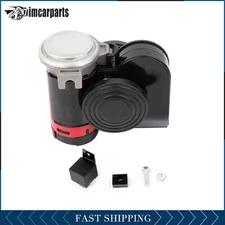 Durable 130DB Dual Tone Compact Air Horn Kit 12V For Motorcycle Car Truck SUV
