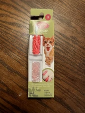 Whisker City Kitty Nail Caps in Lt Pink And Pink Sparkling (Small)