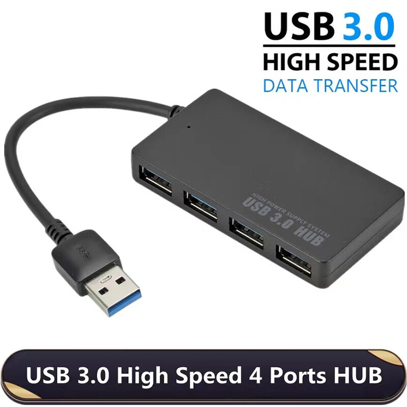 USB 3.0 Hub 4-port adapter Charger Data Ultra fast PC Mac Laptop Desktop LOT