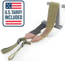 Nikon Vintage Khaki Green Wide Camera Strap Cotton 1.8in - From Japan