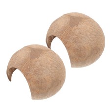 2 Pcs Coconut Gecko Hideout Turtle Tank Rocks Cave Reptile Habitat