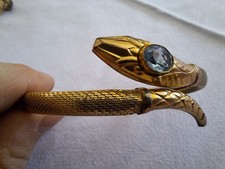 Vintage Andreas Daub Snake Bracelet In Rolled / Filled Gold