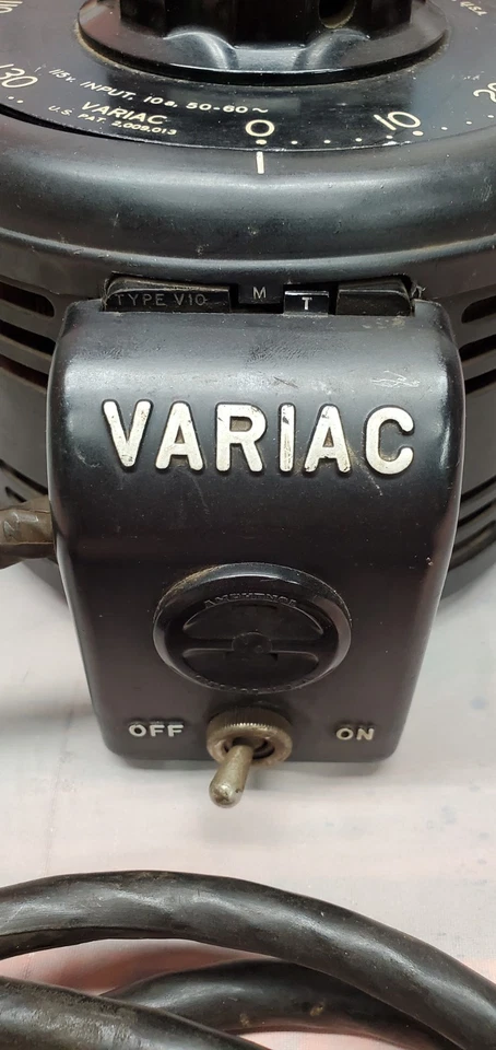 RADIO GENERAL DE COLECCIÓN TIPO V10 M T 10A AUTOTRANSFORMADOR VARIAC - HECHO EN EE. UU. Foto 2 de 4
