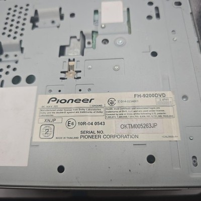 Pioneer Carrozzeria FH-9200DVD Car Audio Main Unit for sale online