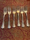 Antique Gorham Kensington  Sterling Silver Salad Forks Set of 6