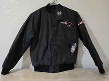 New England Patriots NFL Football Boys Bomber Varsity Jacket LARGE 14/16 NEW