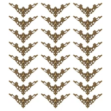 Corner Decorative Protectors Covers for Box, 24 Pcs, Bronze